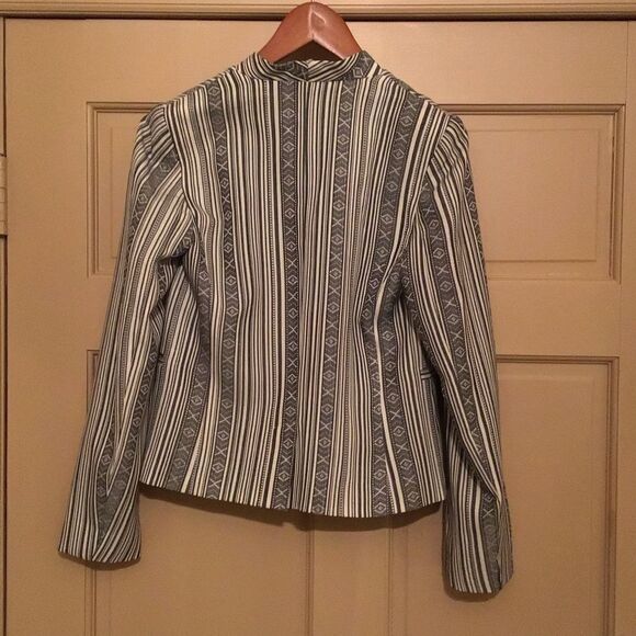 Line & Dot NWT Striped Gray Women's Blazer - Picture 5 of 7
